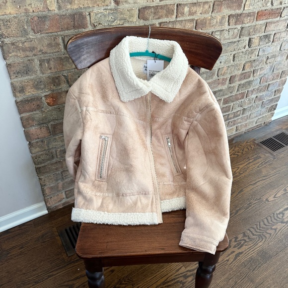 Princess Polly Jackets & Blazers - Polly Solara Faux Leather Shearling Jacket Tags On
